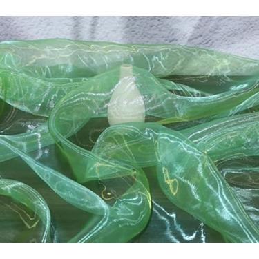 Imagem de Tecido de organza transparente de dois tons iridescente de 3,3 jardas de comprimento, 59 polegadas de largura para bricolage, artesanato de costura, decorações de casamento e festa, tule, gaze, borda
