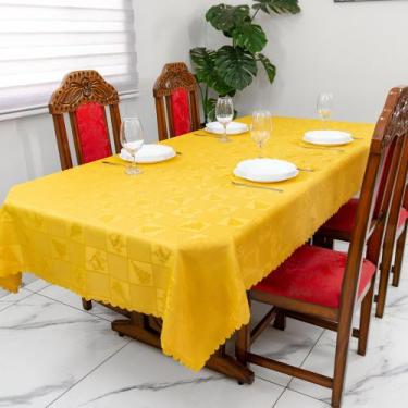 Imagem de Toalha Jacquard Natalina 2,50x1,40 8 Lugares Quadriculado - BEM ME QUE