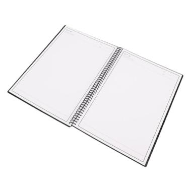 Imagem de Yunseity Caderno Inteligente Reutilizável, 30 Folhas, Tamanho Executivo Apagável Preto para Notas Digitalizadas, Aplicativo Conectado, Linhas Horizontais e Páginas de Pontos, Capa à