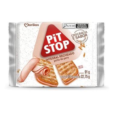 Imagem de Biscoito Pit Stop Recheado Peito De Peru 91g Marilan