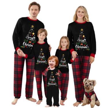 Imagem de Conjunto de pijamas de Natal para família e Natal da OakFashion Style-