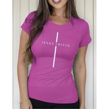 Imagem de Camiseta Camisa Algodão Adulto Feminina Masculina Gospel Evangélica Ca