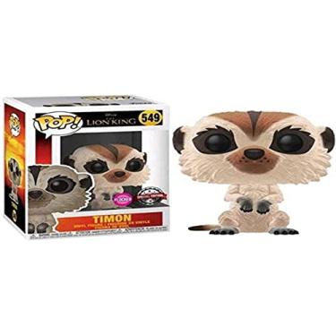 Imagem de Timon 549 O Rei Leao Funko Pop! Disney Flocked Barnes & Noble Exclusive