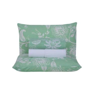 Imagem de Jogo De Lençol 4 Peças Casal Percal 180 Fios Homme 60% Algodão 40% Pol