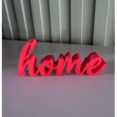 Imagem de Home Palavra Letreiro Decoração Sala Quarto Rack Enfeite de Mesa Letra