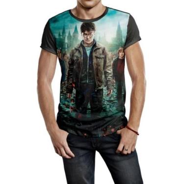Imagem de Camiseta Masculina Harry Potter Ref:209 - smoke, Preto, M