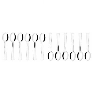 Imagem de Colher de Mesa Aço Inox Talheres Restaurante Buffet 12un Toronto