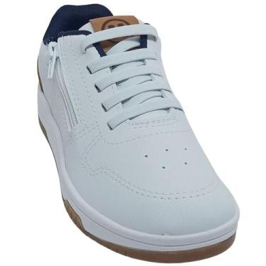 Imagem de Tênis Molekinho Infantil Masculino Calce Elástico e zíper lateral, Bra