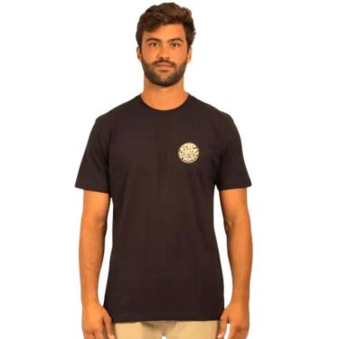 Imagem de Camiseta Masculina Rip Curl Wettie Icon Black Preta 0363MTE-Masculino