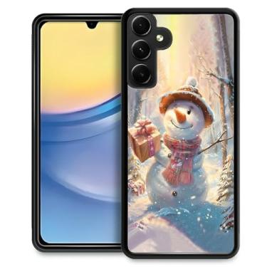 Imagem de DAIZAG Capa compatível com Samsung Galaxy A15, Natal - Presentes de boneco de neve, antiqueda, à prova de arranhões, capa protetora com padrão personalizado