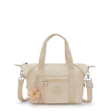 Imagem de Bolsa Kipling Art Mini Sparkled Beige-Feminino