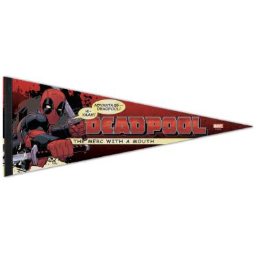 Imagem de WinCraft Galhardete Premium 30.5 cm x 76.2 cm Deadpool Marvel Deadpool