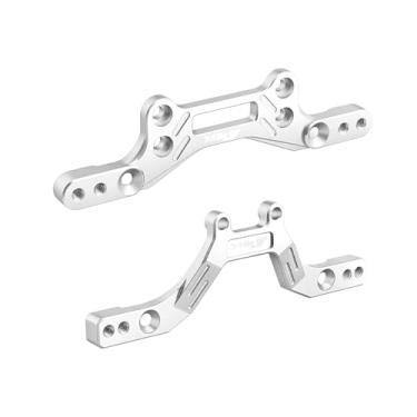 Imagem de NMNRC Alum Rear Front Shock Tower Brace Damper Plate Kit for Arrma 1/14 Typhon Grom 4X4 RTR Series Upgrade Part Sliver