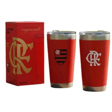 Imagem de Copo Térmico Flamengo Stone C/ tampa Oficial 500ml - BrasfooT