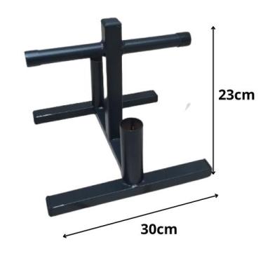 Imagem de Anilheiro Simples  E Suporte P/ 2 barras(anilhas 1kg,10kg ) - ART'FORT
