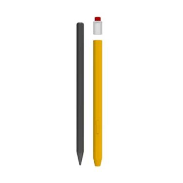 Imagem de Capa para lápis de silicone LOVEMEI compatível com Galaxy Tab S11 Pen, capa para caneta S11 Ultra Lite, capa antiderrapante com aderência suave (amarelo)