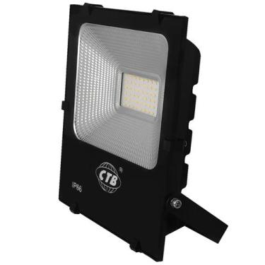 Imagem de Refletor Led Ip66 10w Bivolt Branco Frio 6000k - CTB, 110V/220V