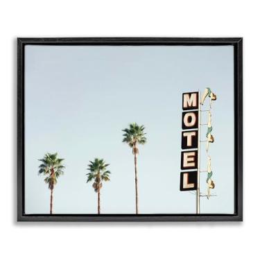 Imagem de Stupell Industries Diving Ladies Motel Sign Gray Framed Floater Canvas Wall Art, design by Sisi and Seb, 25 x 31