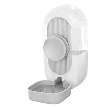 Imagem de 800ml Dispenser de Água Suspenso para Gato e Cachorro Chaleira Alimentação Automática Cages Suspensas com Sifão Recarga Design Bloqueio a Vácuo Janela Nível Visual Fecho Rotativo 360 Instalação em Mod