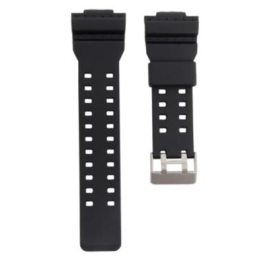 Imagem de Pulseira Compatível com Gshock Ga100 Ga110 Ga120 Ga300 Borracha Preto Completa com Fivela