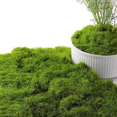 Imagem de Musgo verde falso realista – musgo artificial durável sem manutenção | para artesanato faça você mesmo/paisagismo de jardim/centros de mesa de casamento/modelos de aquário/decoração de casa, uso