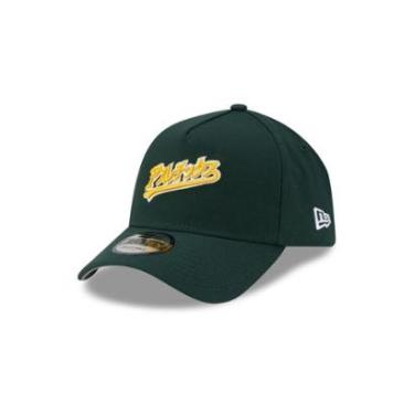 Imagem de BONE NEW ERA 9FORTY A-FRAME OAKLAND ATHLETICS MLB HYPERFLY VERDE-Masculino