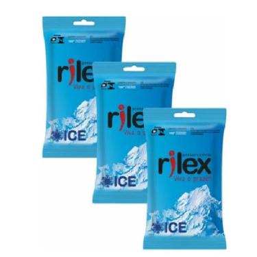 Imagem de Preservativo Lubrificado Ice Sensação Refrescante Rilex - 3 pacotes