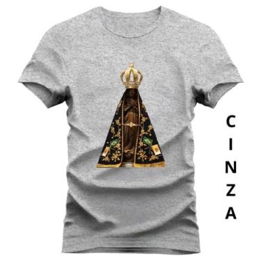 Imagem de Camiseta Unissex Camisa Estampada Nossa Senhora Aparecida 100% Algodão