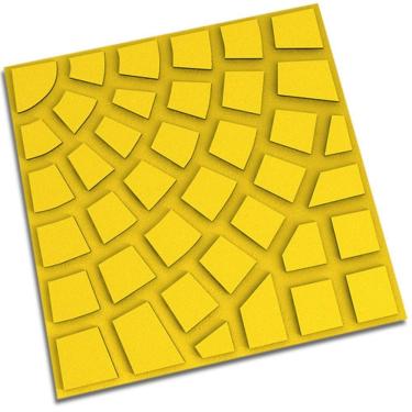 Imagem de Piso Firenze Amarelo 30,4x30,4cm Amarrado Com 5 Peças 0,46m² - Artesanal Piso 30,4x30,4 Firenze Amarelo Am5pcs Artesanal