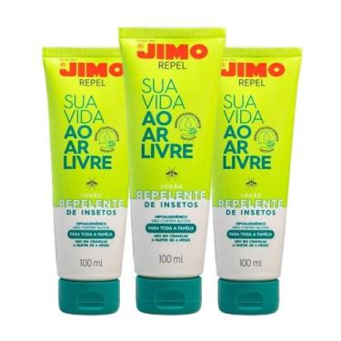 Imagem de Kit 3 Loção Repelente Corporal Contra Insetos Jimo Repel 100ml Antialé
