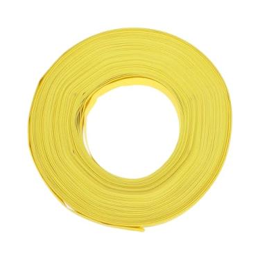 Imagem de DMiotech Tubo termorretrátil tubo de isolamento elétrico 2:1 tubo de fio de cabo envoltório manga amarelo 1,3 cm diâmetro 50 m de comprimento