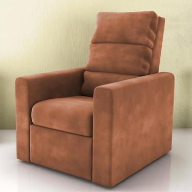 Imagem de Poltrona Reclinável Papai Theo Veludo Cobre