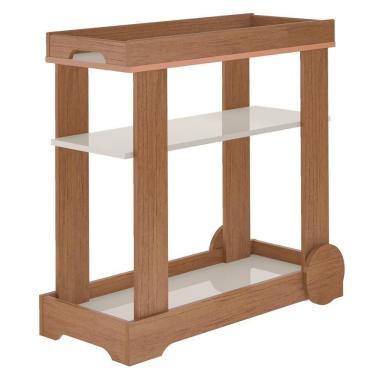 Imagem de Carrinho Bar Com Rodizios 80 Cm 4659 Cinamomo Off White Arly Cinamomo Off White