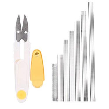 Imagem de Agulha de miçangas Kit de fabricação de joias DIY Pinos de abertura de aço de alta qualidade Conjunto de ferramentas de costura de colar feito à mão para entusiastas de DIY