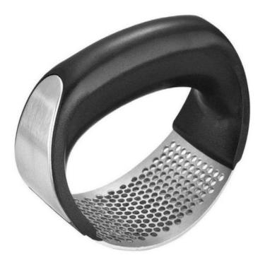 Imagem de Espremedor Triturador Amassador De Alho Manual De Inox