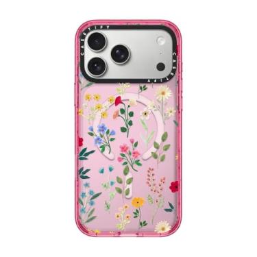 Imagem de CASETiFY Capa Impact para iPhone 17 Pro Max [fina/compatível com Magsafe/2,5 m. Proteção contra quedas de grau militar 4X] - Spring Botanicals 2 - Rosa