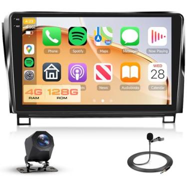 Imagem de Estéreo automotivo de 4 GB + 128 GB para Toyota Tundra (2007-2013)/Sequoia (2008-2019), tela sensível ao toque na célula de 10,1 polegadas 720 x 1280P Android rádio automotivo sem fio CarPlay Android