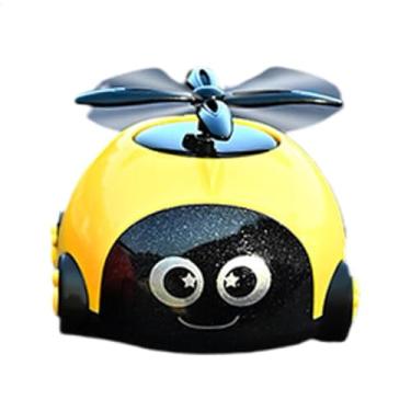 Imagem de Energia solar - Ambientador de perfume de carro | Decoração de aromaterapia automática, perfume de veículo em forma de helicóptero para adultos