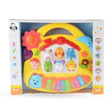 Imagem de Pianinho Musical Casinha Com Luz e Som De Animais, Pica Pau, Piano Tec