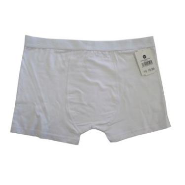 Imagem de CUECA BOXER ALGODÃO- BRANCO - P - 100 % ALGODÃO - TECIDO CIRCULAR - BASIC +