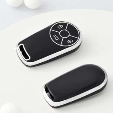 Imagem de Capa para chave de carro compatível com GWM HAVAL H6 M6 ORA Good Cat White Cat Car Key Cover Fob TPU Protector Accessories (acessório de reposição, não OEM)