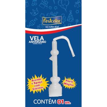 Imagem de Vela Aniversário Número 1, Festcolor 104984, Rosa/Azul, Festcolor, 104984, Rosa/Azul