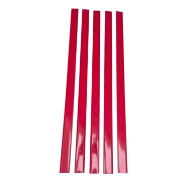 Imagem de Porta Etiqueta Universal Bandeja 89 Cm Vermelho Kit 10