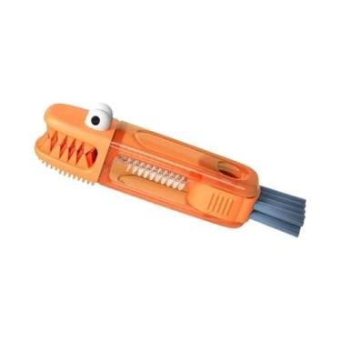 Imagem de Escova De Limpeza Multifuncional 3 Em 1 Para Garrafas Pequenas, Copos,