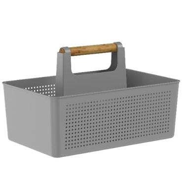 Imagem de Cesto Organizador De Lavanderia Com Alça(Chumbo)