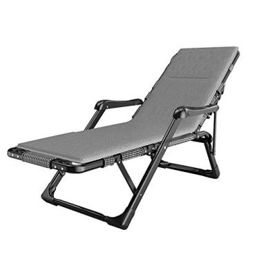 Imagem de Cadeira de acampamento, poltrona reclinável de gravidade zero, cadeiras dobráveis para almoço, espreguiçadeira de varanda, cadeiras de sol de praia ao ar livre, berço portátil, cadeira reclinável ao