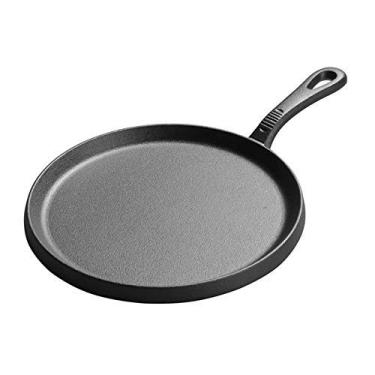 Imagem de YYBOES Frigideira de 25 cm de ferro fundido engrossado, panela de crepe, ovo, omelete, panqueca, frigideira, casa, antiaderente, churrasco, presunto, carne, grelha, prato de cozinha, panelas