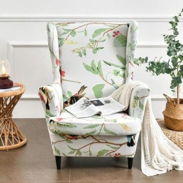 Imagem de Capa de poltrona com encosto macio, capas de cadeira lavável, protetor de móveis, tecido elástico, para sala de jantar, escritório, decoração de casa, sala de estar - tipo 27||Tamanho regular