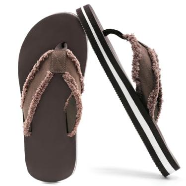 Imagem de SkiBeaut Chinelo infantil infantil sem cadarço para meninos, sapatos aquáticos para praia, natação e piscina, Marrom, 15