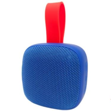 Imagem de Caixa de Som Bluetooth Portátil 5W - À Prova D'água, Graves Potentes, Bateria 10 Horas, Alça de Transporte, Ideal para Praia, Piscina e Banho (AquaBeat Go) (Azul)